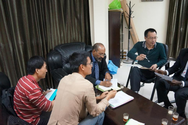 援毛里塔尼亞政府辦公樓項目交流溝通現場